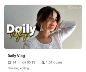 Mini Vlog Capcut Template 2026