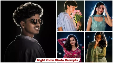 Trending Night Glow Effect Ai Photo Editing Prompts